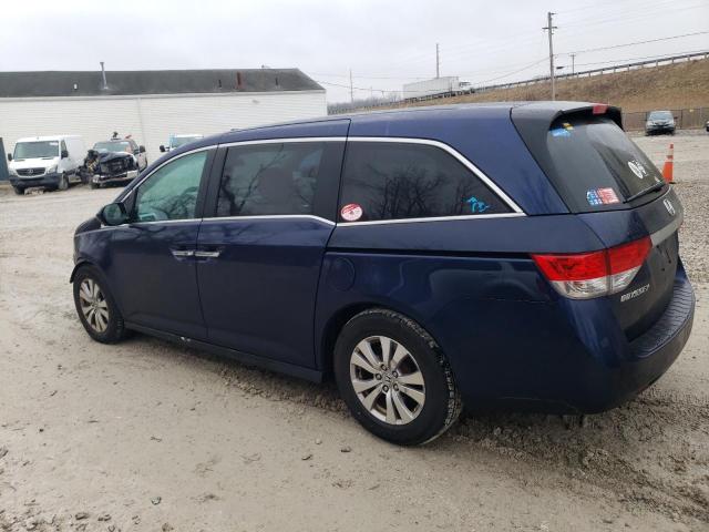 5FNRL5H4XFB063619 - 2015 HONDA ODYSSEY EX BLUE photo 2