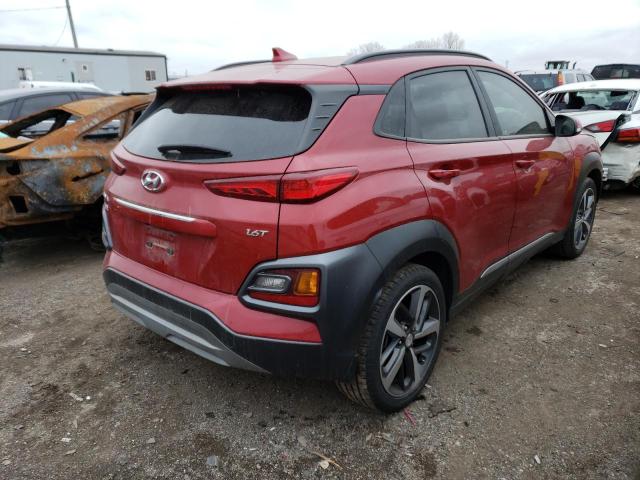 KM8K33A53MU639589 - 2021 HYUNDAI KONA LIMITED RED photo 3