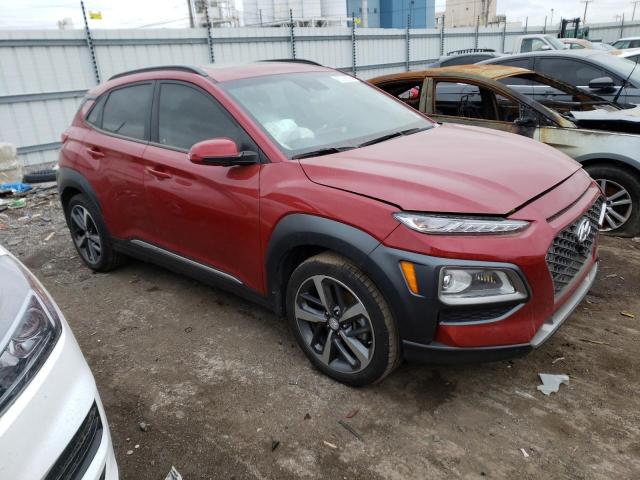 KM8K33A53MU639589 - 2021 HYUNDAI KONA LIMITED RED photo 4