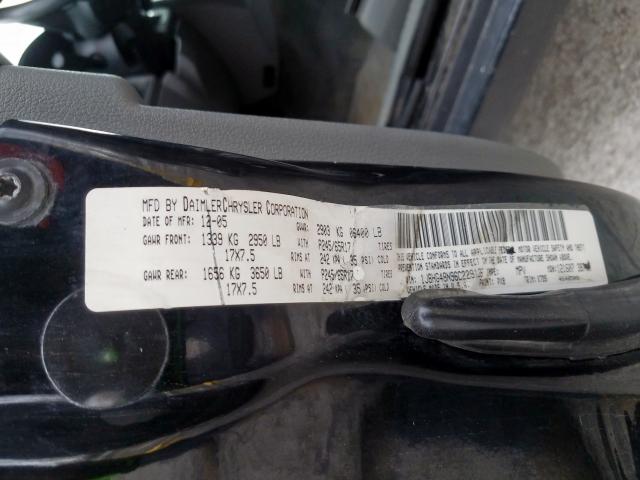 1J8HG48N96C229136 - 2006 JEEP COMMANDER  ფოტო 10