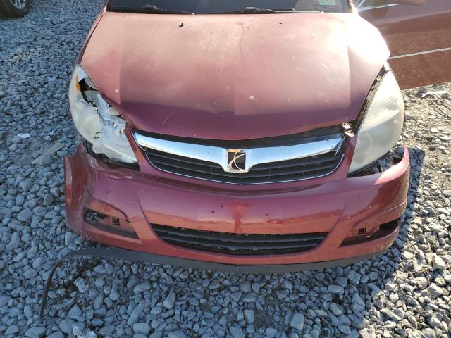 1G8ZS57N28F141817 - 2008 SATURN AURA XE RED photo 11