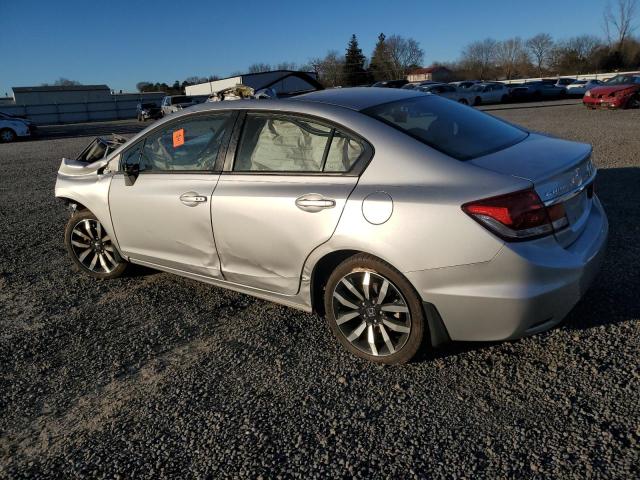 2HGFB2F90FH533025 - 2015 HONDA CIVIC EXL SILVER photo 2