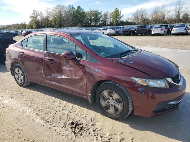 2HGFB2F51DH525784 - 2013 HONDA CIVIC LX BURGUNDY photo 4