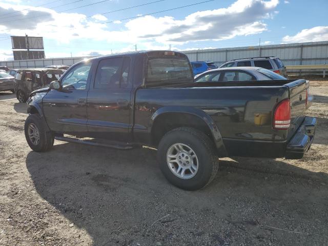 1B7HG38XX2S615616 - 2002 DODGE DAKOTA QUAD SPORT BLACK photo 2