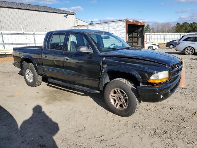 1B7HG38XX2S615616 - 2002 DODGE DAKOTA QUAD SPORT BLACK photo 4