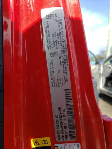 1C4HJXDG7MW552310 - 2021 JEEP WRANGLER U SPORT წითელი ფოტო 12