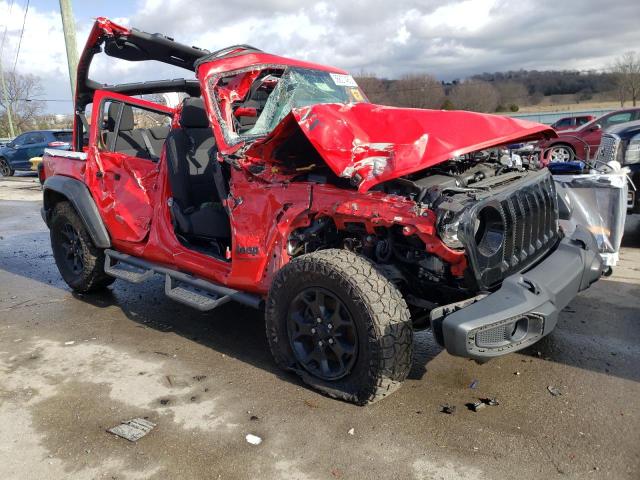 1C4HJXDG7MW552310 - 2021 JEEP WRANGLER U SPORT წითელი ფოტო 4