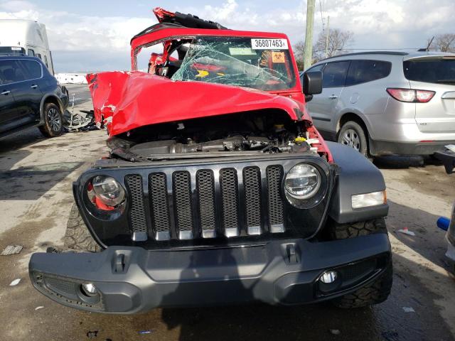 1C4HJXDG7MW552310 - 2021 JEEP WRANGLER U SPORT წითელი ფოტო 5