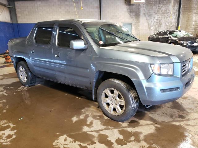 2HJYK16407H524425 - 2007 HONDA RIDGELINE RTS TEAL photo 4