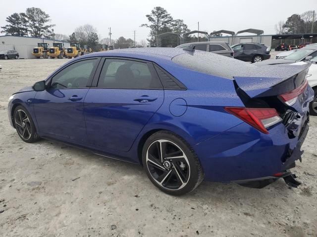 KMHLR4AFXPU406637 - 2023 HYUNDAI ELANTRA N LINE BLUE photo 2