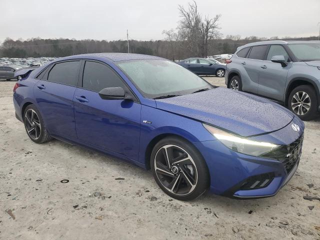 KMHLR4AFXPU406637 - 2023 HYUNDAI ELANTRA N LINE BLUE photo 4