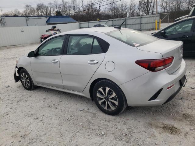 3KPA24AD7PE590268 - 2023 KIA RIO LX SILVER photo 2