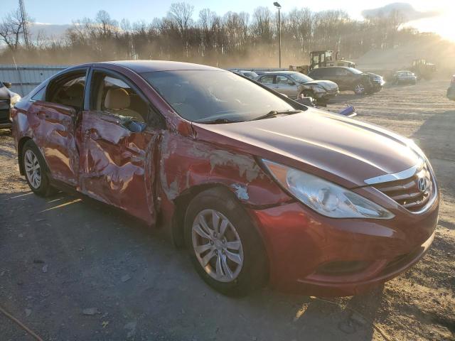 5NPEB4AC8CH364741 - 2012 HYUNDAI SONATA GLS RED photo 4