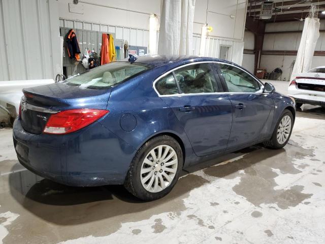 W04GN5EC1B1094588 - 2011 BUICK REGAL CXL BLUE photo 3