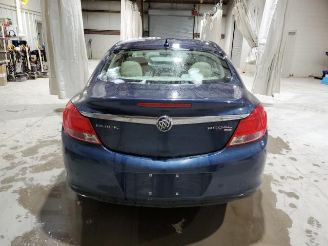 W04GN5EC1B1094588 - 2011 BUICK REGAL CXL BLUE photo 6