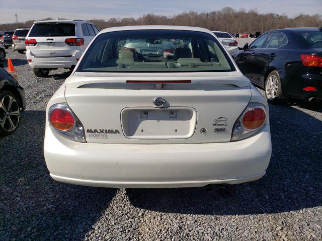 JN1DA31A12T314056 - 2002 NISSAN MAXIMA GLE WHITE photo 6