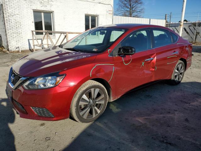 3N1AB7AP9KY255017 - 2019 NISSAN SENTRA S RED photo 1