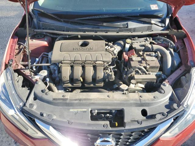 3N1AB7AP9KY255017 - 2019 NISSAN SENTRA S RED photo 11