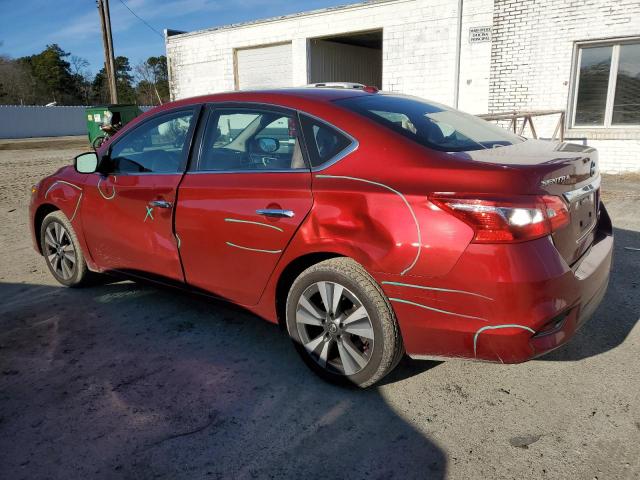 3N1AB7AP9KY255017 - 2019 NISSAN SENTRA S RED photo 2