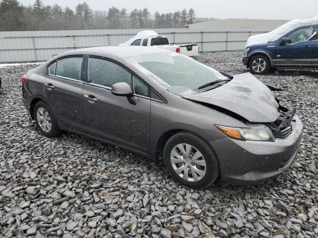 19XFB2F5XCE021291 - 2012 HONDA CIVIC LX GRAY photo 4