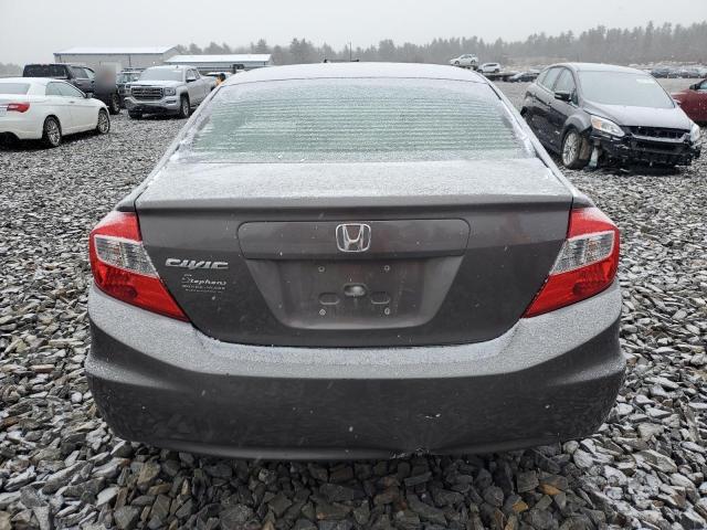 19XFB2F5XCE021291 - 2012 HONDA CIVIC LX GRAY photo 6