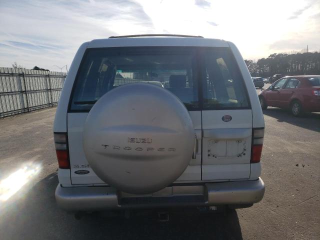 JACDJ58X127J06642 - 2002 ISUZU TROOPER S WHITE photo 6