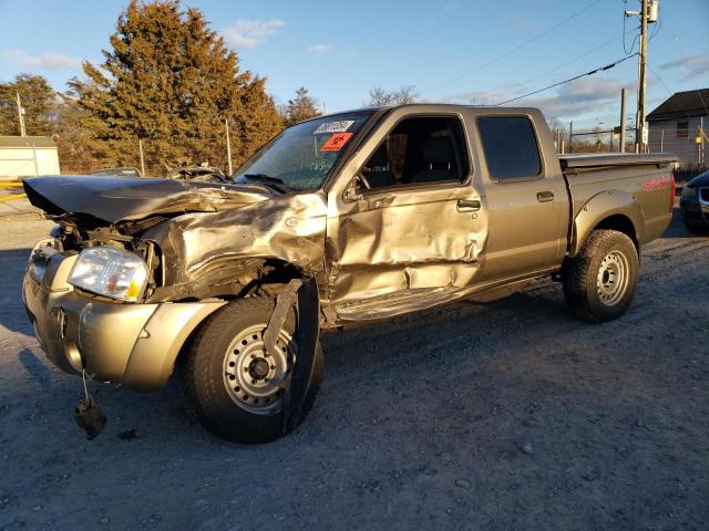 1N6ED27Y91C326667 - 2001 NISSAN FRONTIER CREW CAB XE TAN photo 1