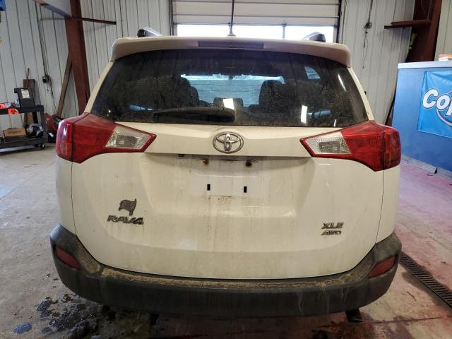 JTMRFREV4ED049569 - 2014 TOYOTA RAV4 XLE WHITE photo 6