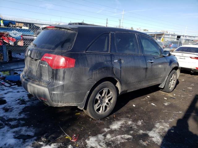 2HNYD28388H537086 - 2008 ACURA MDX TECHNOLOGY BLACK photo 3