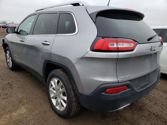 1C4PJMDB2GW151458 - 2016 JEEP CHEROKEE LIMITED GRAY photo 2