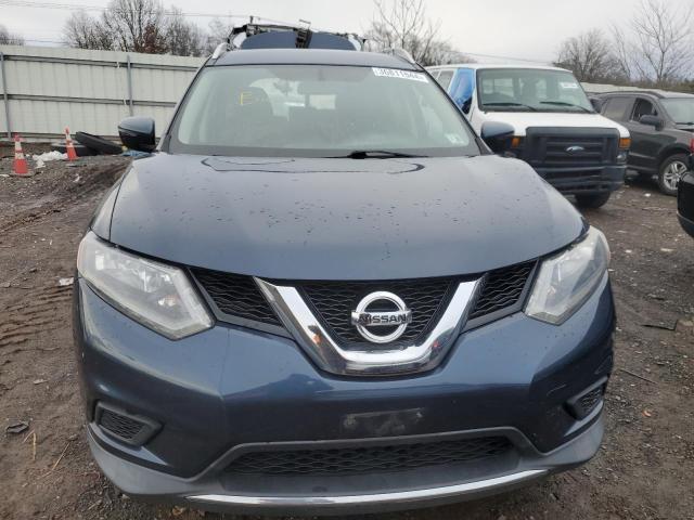 KNMAT2MVXGP611670 - 2016 NISSAN ROGUE S BLUE photo 5