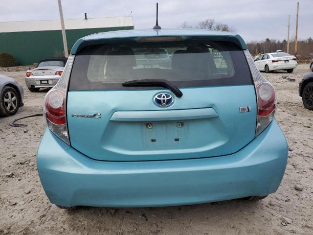 JTDKDTB36D1046972 - 2013 TOYOTA PRIUS C TURQUOISE photo 6