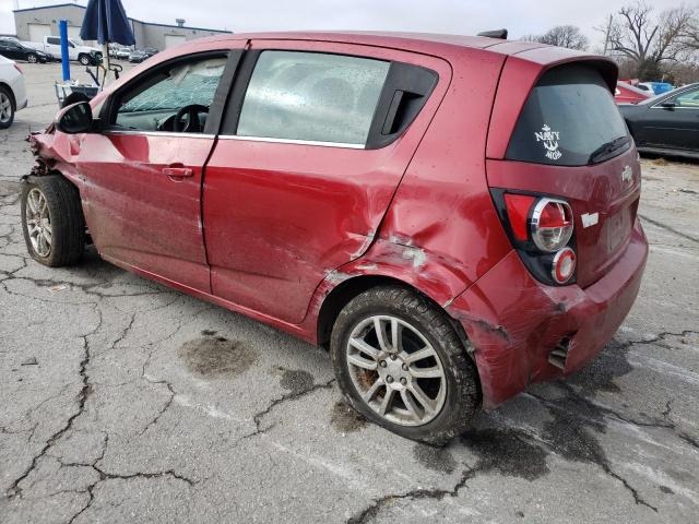 1G1JC6SH1D4181859 - 2013 CHEVROLET SONIC LT RED photo 2