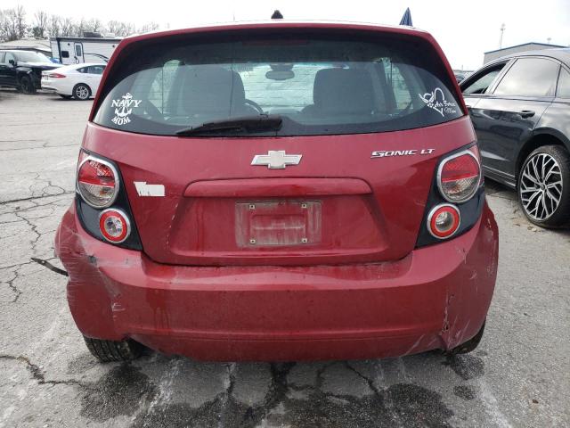 1G1JC6SH1D4181859 - 2013 CHEVROLET SONIC LT RED photo 6