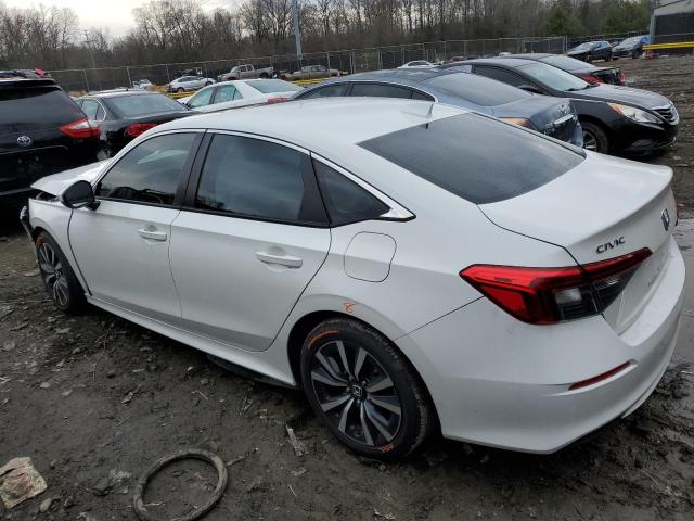 2HGFE1F72NH323993 - 2022 HONDA CIVIC EX WHITE photo 2