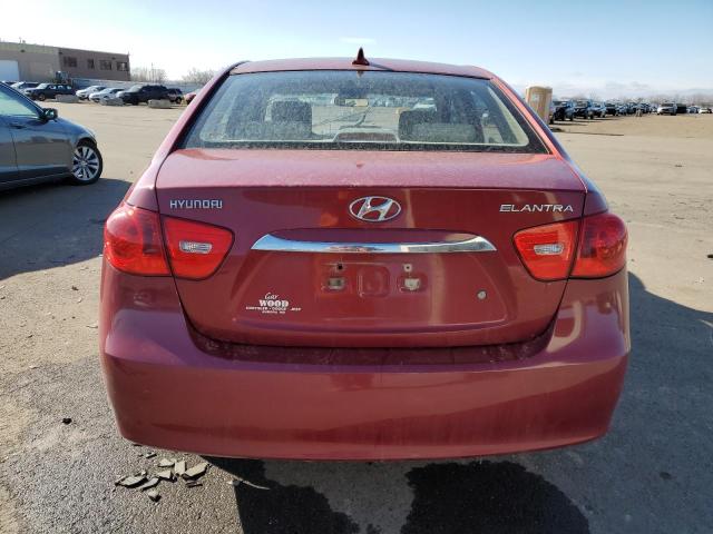 KMHDU4AD6AU109910 - 2010 HYUNDAI ELANTRA BLUE BURGUNDY photo 6