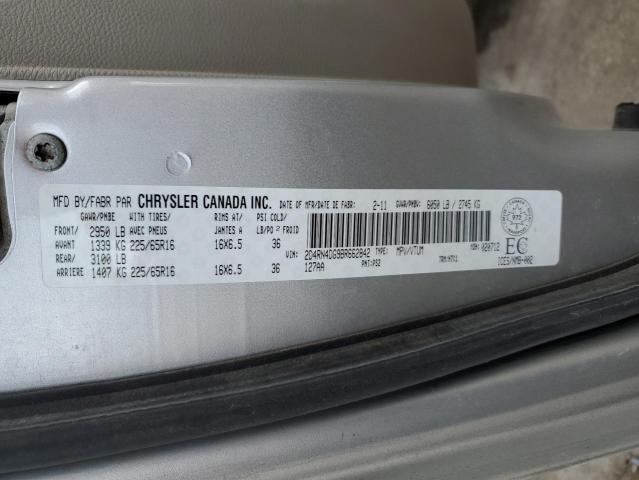 2D4RN4DG9BR662842 - 2011 DODGE GRAND CARA EXPRESS SILVER photo 12