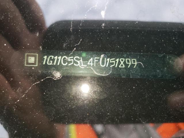 1G11C5SL4FU151899 - 2015 CHEVROLET MALIBU 1LT WHITE photo 12