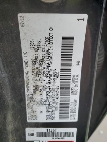 5TFCY5F14EX015926 - 2014 TOYOTA TUNDRA DOUBLE CAB SR/SR5 BLACK photo 12