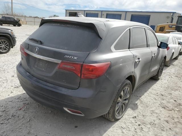 5FRYD3H41GB017061 - 2016 ACURA MDX TECHNOLOGY GRAY photo 3