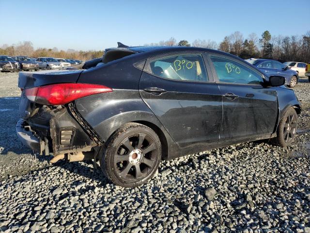 5NPDH4AE0DH156835 - 2013 HYUNDAI ELANTRA GLS BLACK photo 3