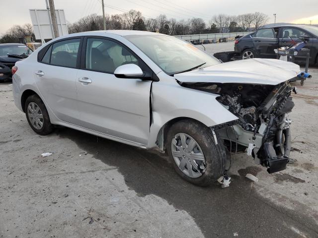 3KPA24AD9PE596699 - 2023 KIA RIO LX SILVER photo 4