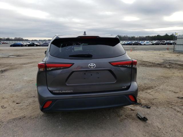 5TDGZRAH7MS516808 - 2021 TOYOTA HIGHLANDER XLE ნაცრისფერი ფოტო 6