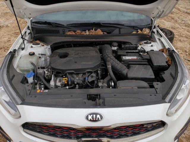 3KPF44ACXLE168075 - 2020 KIA FORTE GT WHITE photo 11