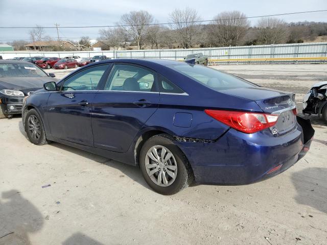 5NPEB4AC7CH456424 - 2012 HYUNDAI SONATA GLS BLUE photo 2