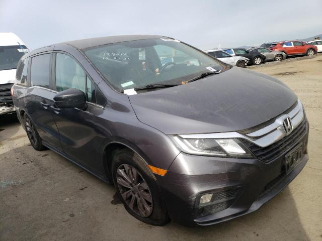 5FNRL6H21KB127027 - 2019 HONDA ODYSSEY LX GRAY photo 4