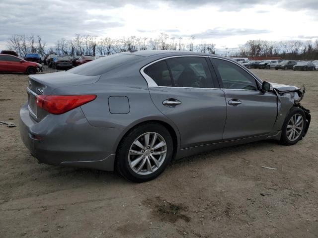 JN1BV7AR8EM700884 - 2014 INFINITI Q50 BASE GRAY photo 3