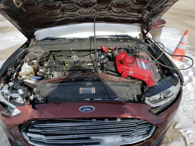 3FA6P0H77GR301534 - 2016 FORD FUSION SE BURGUNDY photo 11