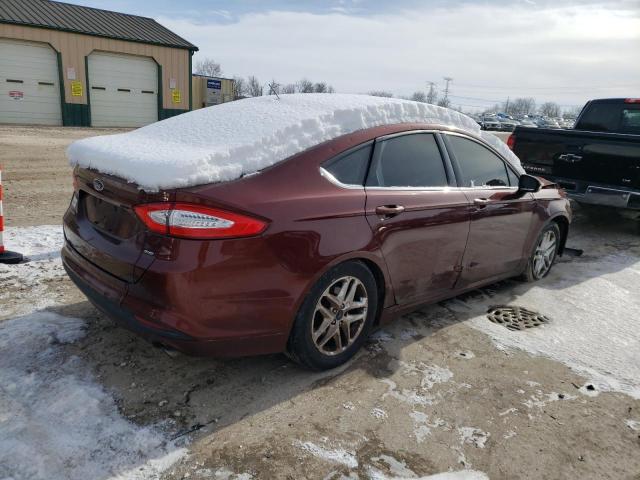 3FA6P0H77GR301534 - 2016 FORD FUSION SE BURGUNDY photo 3