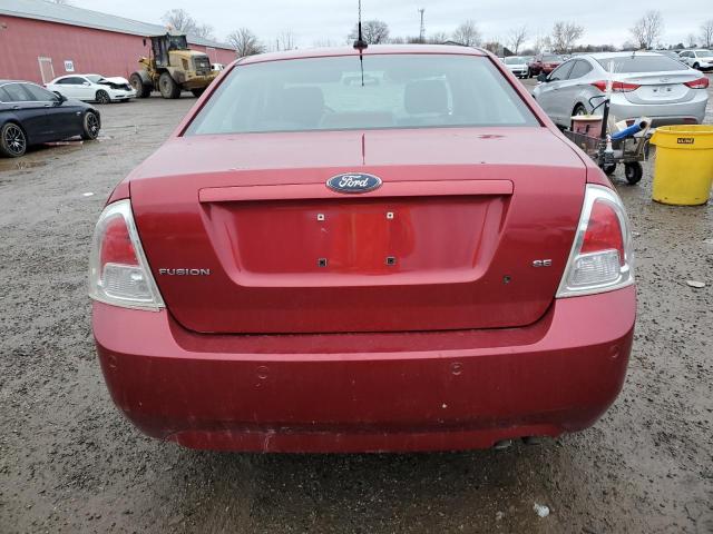 3FAHP07Z58R234235 - 2008 FORD FUSION SE MAROON photo 6